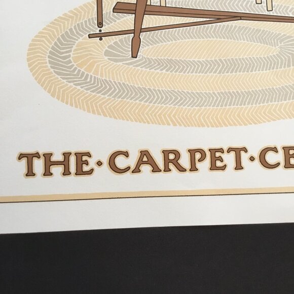 David Lance Goines The Carpet Center Lithograph Print Poster 1976 18 x 24 - Picture 3 of 7